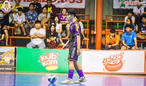 Futsal competition at Phraya Phichai Dap Hak event in Uttaradit Province.