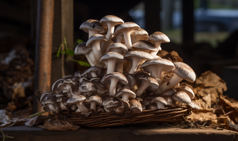 The difference between Hungarian and white oyster mushrooms